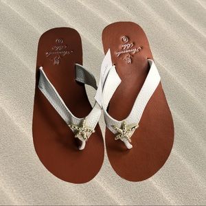 NEW Havana Enamel Starfish Sandal Flip Flops Amanda Blu - sizes available